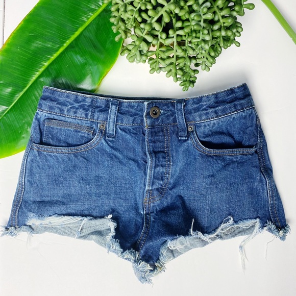 Free People Jeans Shorts distressed 24 - Picture 3 of 6
